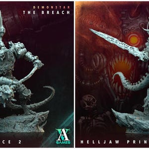 3D Printed Archvillain Games Demonstar The Breach - Helljaw Prince 28mm 32mm D&D