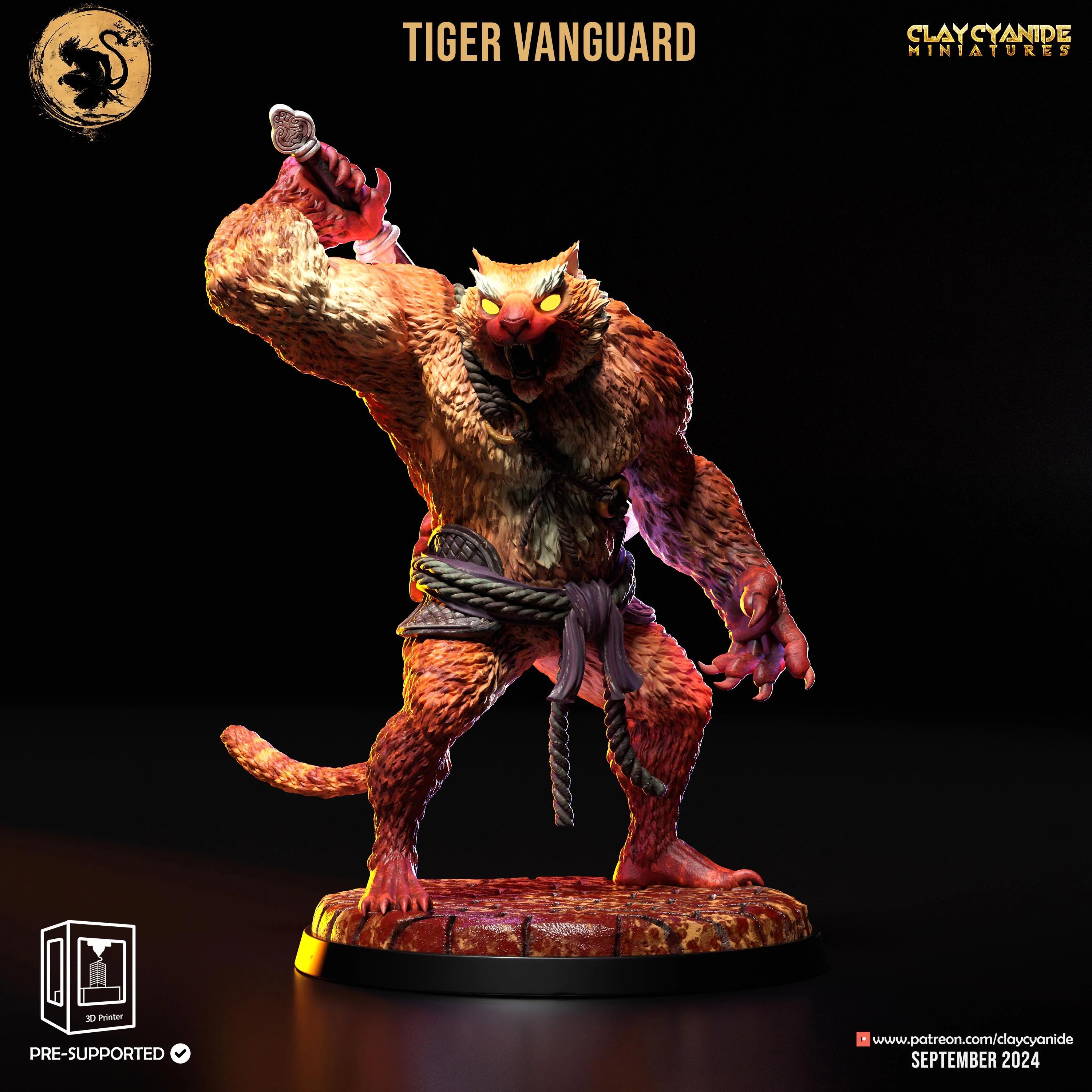 3D Printed Clay Cyanide Tiger Vanguard Black Myth - Wukong Set 28