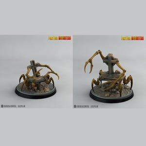 3D Printed Print Your Monsters Graveyard Spiders The Living Graveyard 28mm - 32mm D&D Wargaming