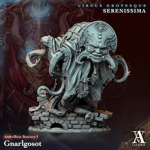 3D gedruckte Archvillain Spiele Archvillain Bestiary Vol. I Knarlgosot 28 32 mm D&D