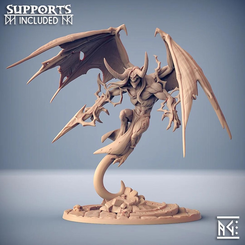 3D Printed Artisan Guild Azrath Tialevor the Tyrant God Epic Bosses ...