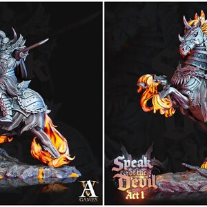 3D Printed Archvillain Games Hellknight Speak of the Devil Act I 28 32mm D&D