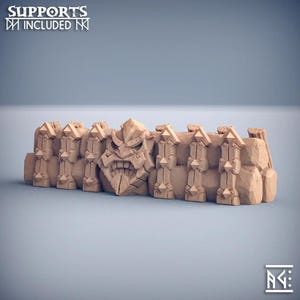 Imprimés en 3D, emplacement des nains de guilde des artisans contre-serment pour les nains 28 mm 32 mm