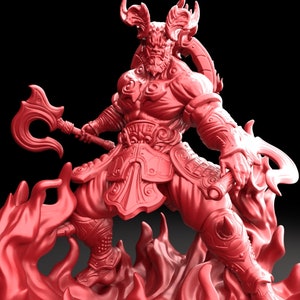 3D Printed Bestiary Vol. 5 Nafarrate Kagutsuchi - 32mm Ragnarok D&D