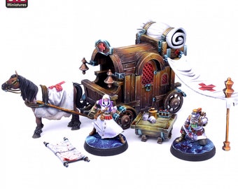 3D Printed STL Miniatures Battlefield Medic Set 28mm - 32mm War Gaming D&D