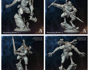 3D Printed Archvillain Games Moonmane Howler Moondance - Shadows of Argantos 28 32mm D&D