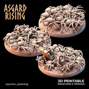 3D Printed Asgard Rising Sepulcher Spiderlings 28 32 mm Wargaming DnD