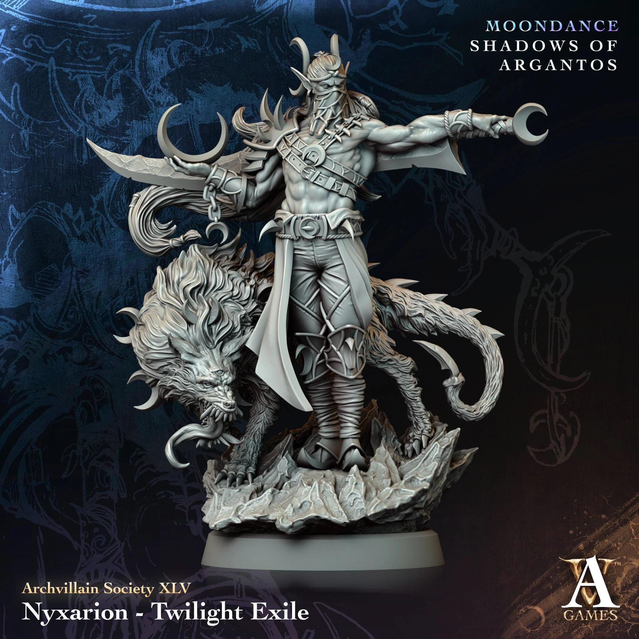 3D Printed Archvillain Games Nyxarion Twilight Exile Archvillain