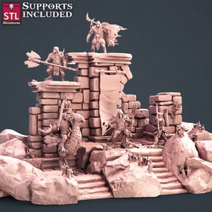 3D Printed STL Miniatures Kenku Set 28 - 32mm War Gaming D&D