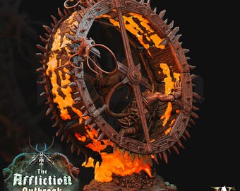 Drukowane w 3D gry o arcyłotrach The Affliction Outbreak - Koło 28 mm 32 mm D&D