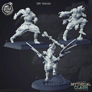 3D Printed Cast n Play Mythical Clash Collection - Searcher 28mm 32mm D&D