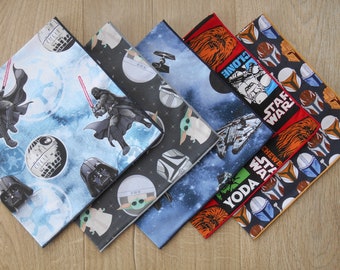 Handkerchief - Star Wars - New Designs / 100% Cotton / Pocket Square / Mens Childrens Boys Kids / Eco-friendly / Waste Free