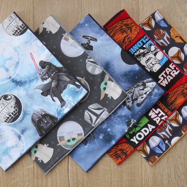 Handkerchief - Star Wars - New Designs / 100% Cotton / Pocket Square / Mens Childrens Boys Kids / Eco-friendly / Waste Free