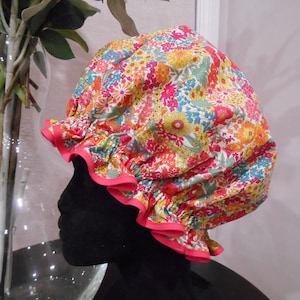 Cuffia da doccia Liberty Fabric con fodera in nylon impermeabile - Ciara, Ianthe, Danjo, Poppy & Daisy, Margaret Annie Margaret Annie Pink