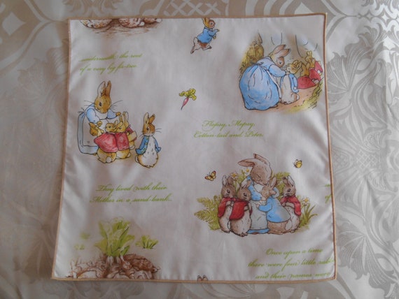 Peter Rabbit Handkerchief Personalised Ladies Mens Kids Baby Gift Beatrix Potter