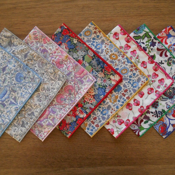 Liberty Handkerchief - Ladies Hankies - Lodden, Thorpe, D'anjo, Ros, Mabelle - Pocket Square - Australian Made / Eco-Friendly / Waste Free