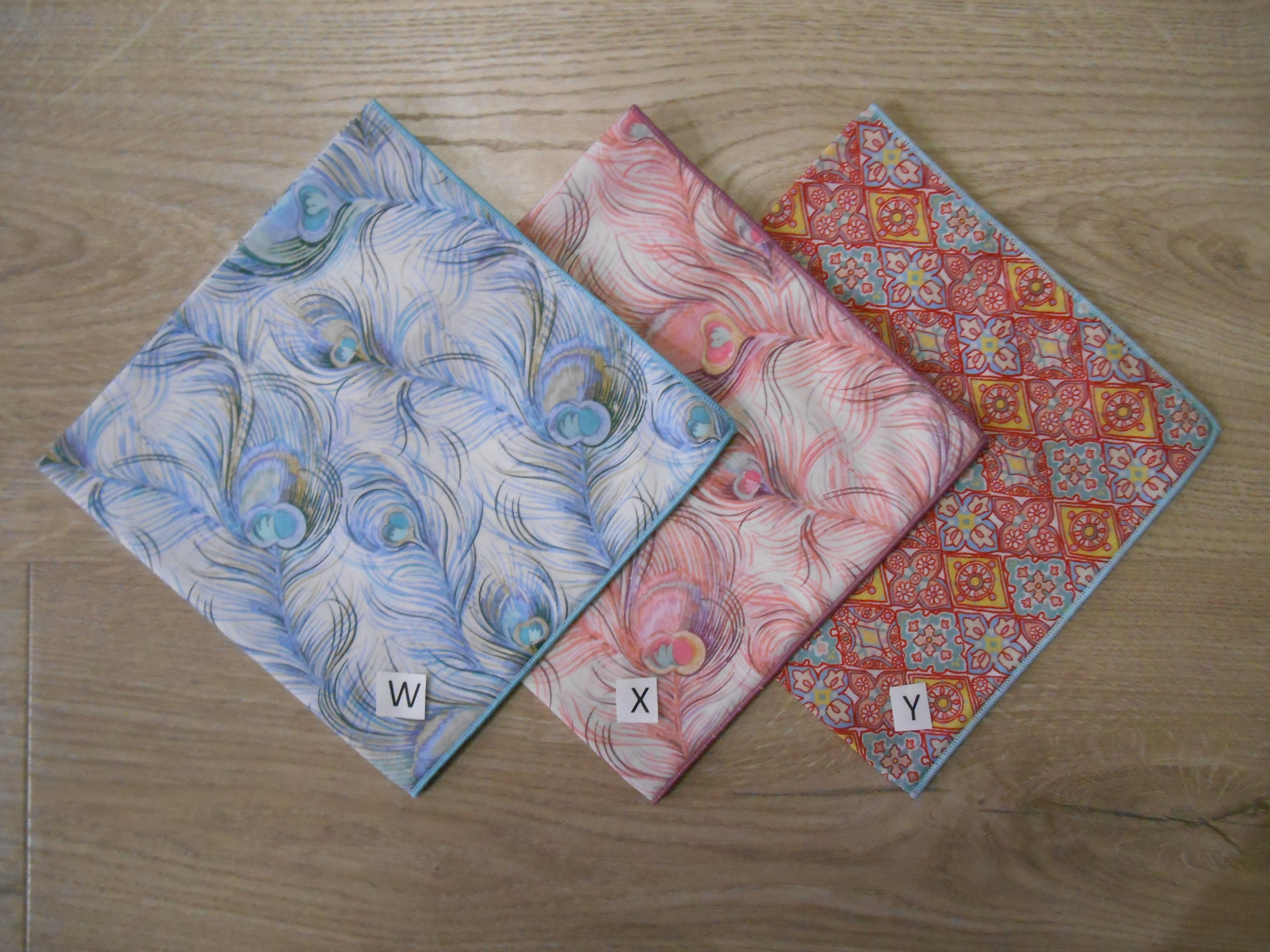 Liberty Tana Lawn Handkerchief, Pocket Square - Mauvey, Kew Liberty Tana Lawn Handkerchief, Pocket Square - Mauvey, Kew