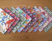 Liberty Tana Lawn Handkerchief - Ladies Hankies, Pocket Square - Fantasy Land, Lake Octavia, Bluebell, Together, Tulip Fields - Waste Free