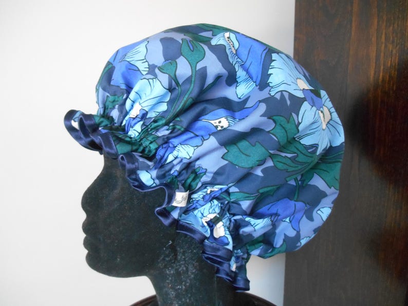 Liberty Fabric Shower Cap Waterproof Nylon Lining - Many Designs, Tresco, Lodden, Betsy, Strawberry Thief Butterfield Poppy