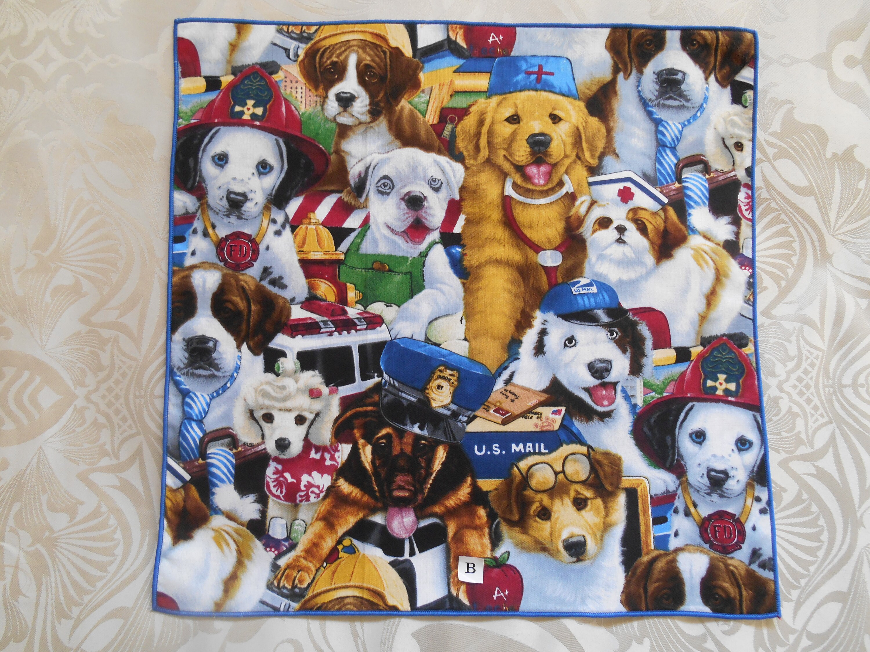 Handkerchief Dogs Scotty Dogs Many Dogs / 100 Cotton / Etsy UK