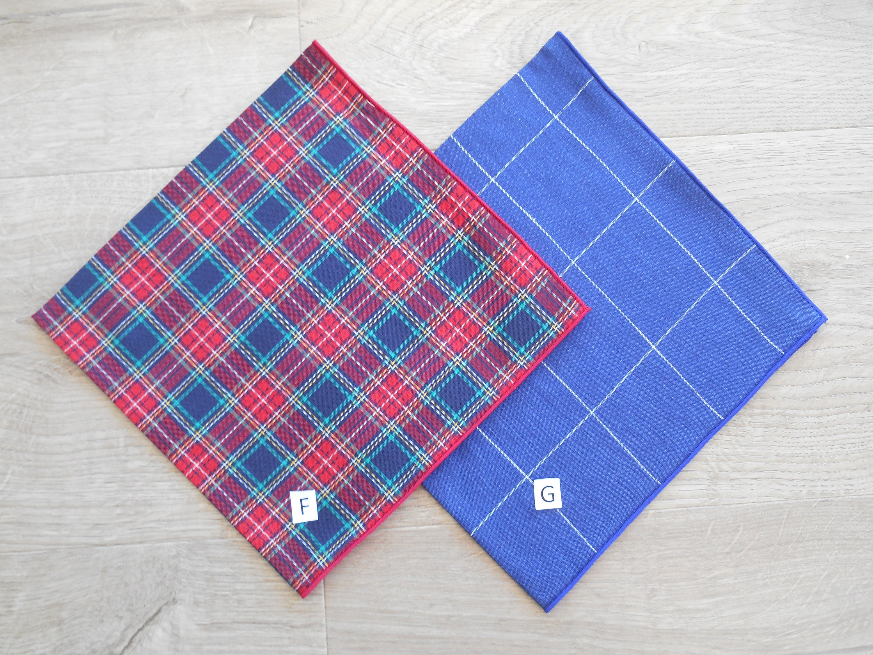 Handkerchief Mens Ladies Hankies Tartan Checks Stars / Etsy Australia