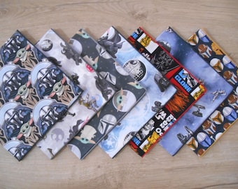 Fazzoletto da taschino - Star Wars - Nuovi design / 100% cotone / Uomo Bambino / Ecologico - Senza sprechi