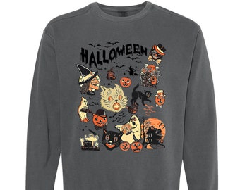 This is Halloween Sweatshirt, Halloween Sweatshirt, Retro Inspired Halloween, Black Cats