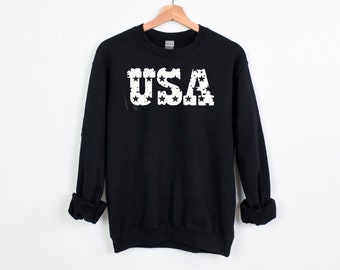 USA Sweatshirt, Patriotic Sweatshirt, USA Sweatshirt, America Sweatshirt