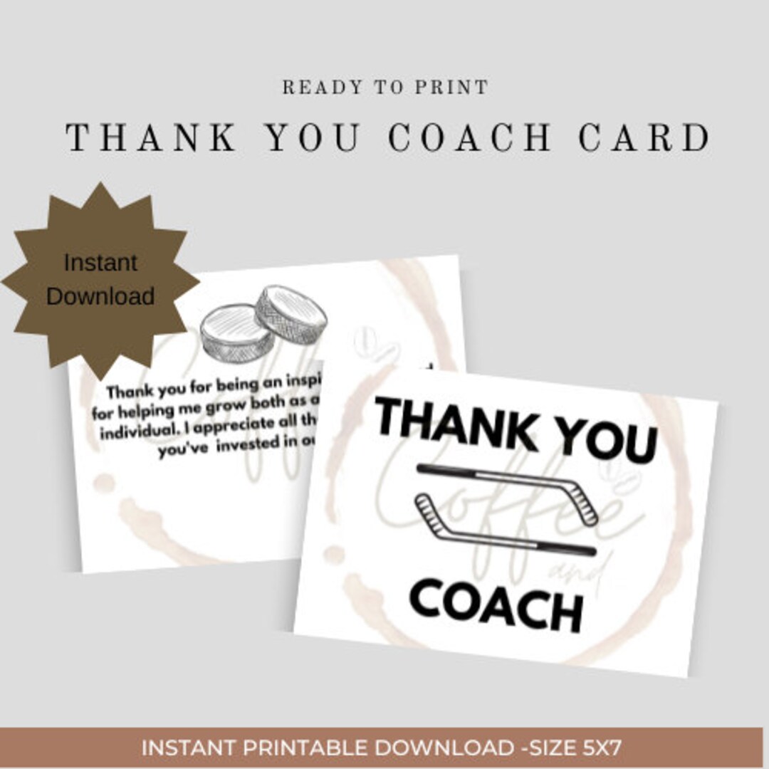 Thank You Coach Card Hockey Coach - Il 1080xN.5867825014 Fuul 