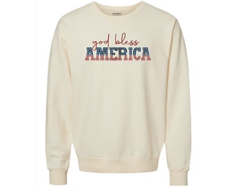 God Bless America Sweatshirt, Patriotic Sweatshirt, USA Sweatshirt