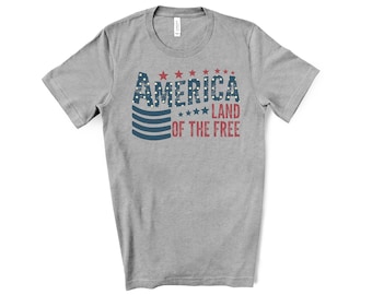 America Land of the Free Shirt, Patriotic Shirt, USA Shirt