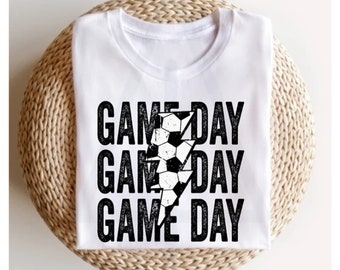 Game Day Soccer Shirt, Soccer Shirt, Lightening Bolt Game Day, Soccer Season