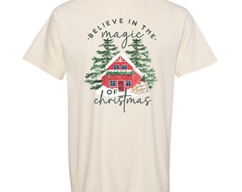 Believe in the Magic T-Shirt, North Pole T-Shirt, Christmas T-Shirt, Ready to Ship