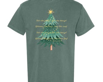 Welcome Christmas Shirt, North Pole T-Shirt, Christmas T-Shirt, Christmas Tree Shirt