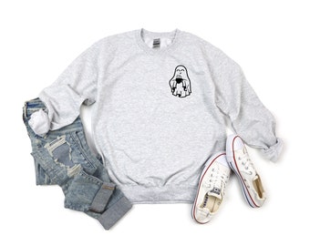 Ghost Coffee Sweatshirt, Fall Sweatshirt, Halloween Sweatshirt, Comfort Wash