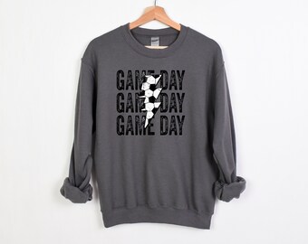 Game Day Soccer Sweatshirt, Soccer Sweatshirt, Lightening Bolt Game Day, Soccer Season