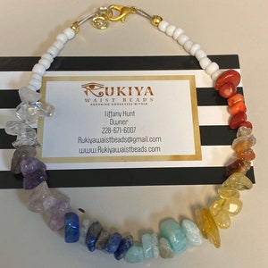 Yoga Chakra Bracelet Summer Jewellery Balancing Meditation Gemstone Genuine Gemstones.Aura Rainbow Chakra Anklet Beach Tranquility