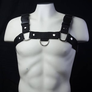 Men&#39;s Black Bulldog Harness