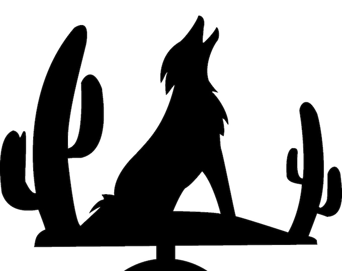 Candle holder with wolf cad cut file