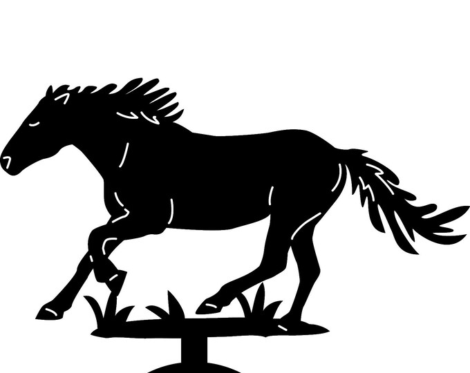 Candle holder with horses cad cut file x3