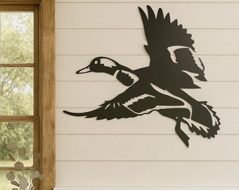 Handcrafted Duck Steel Sign - Rustic Farmhouse Decor