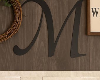 Metal letter M