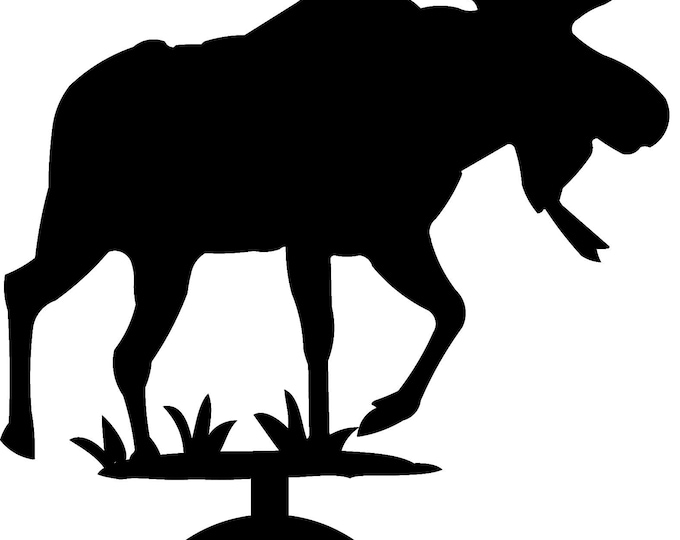 Candle holder with moose cad cut file