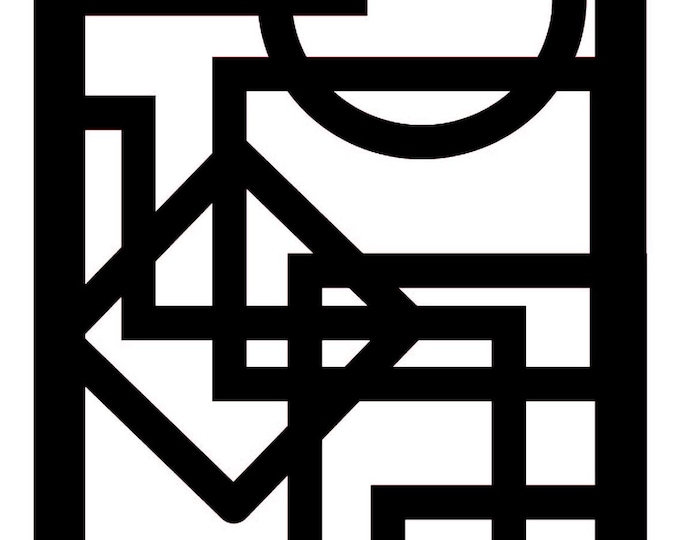 Decorative trellis of railing inserts cad cut files