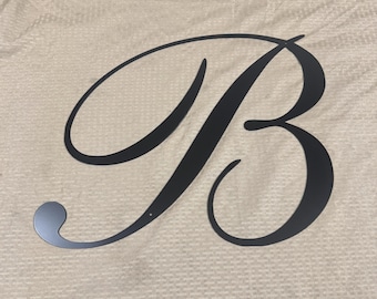 Metal letter B