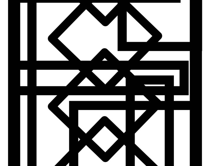 Decorative trellis of railing inserts cad cut files
