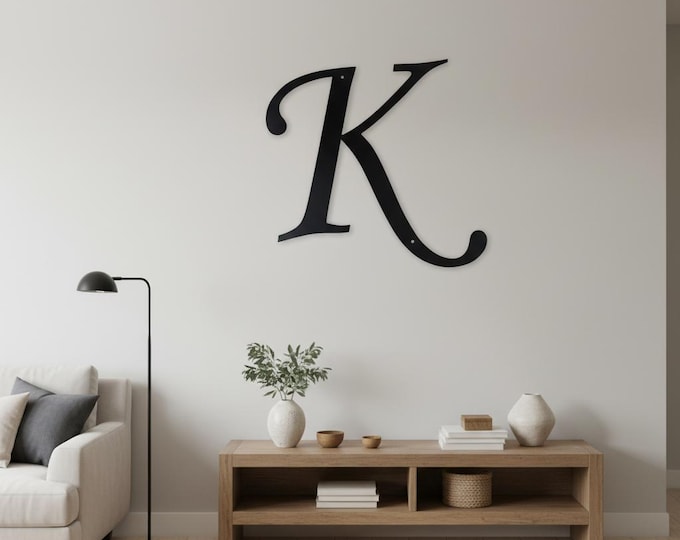 Metal letter K