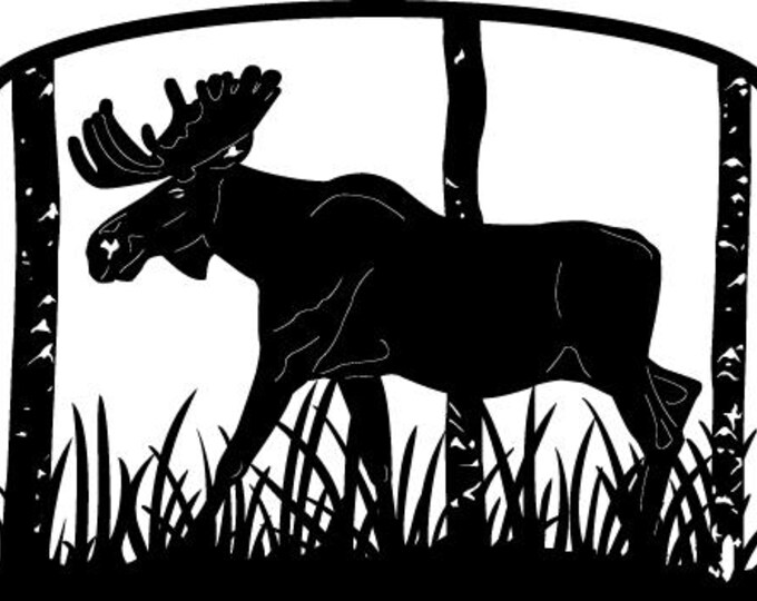Moose outdoor scene cad cut files