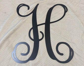 Metal letter H