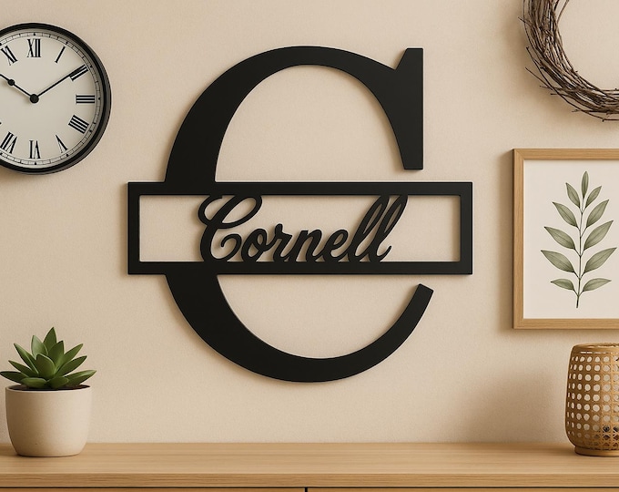 Metal letter C with Name